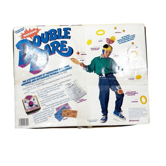 Vintage Nickelodeon Double Dare Skill Action Game Counted & Complete - Picture 11 of 11
